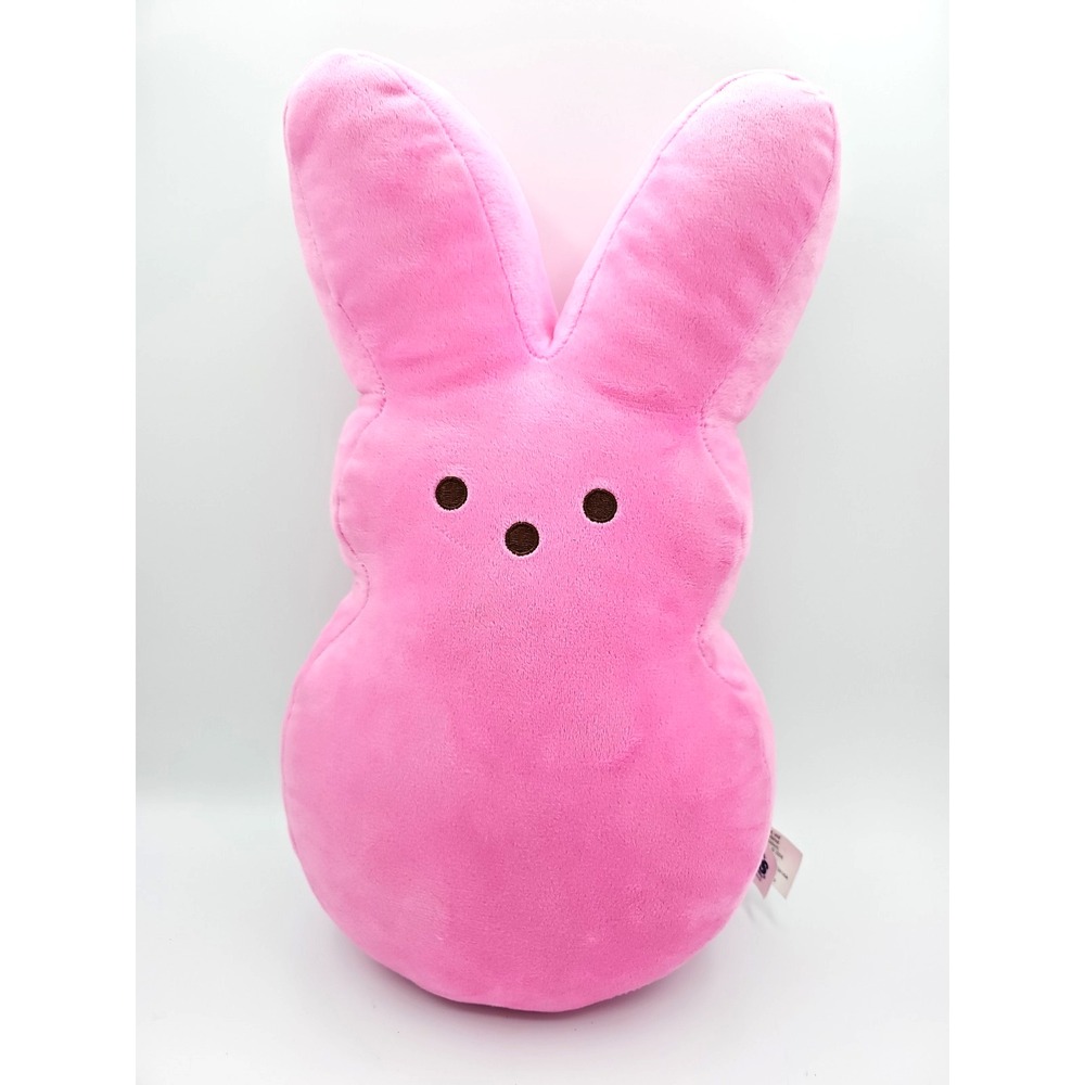 Peeps Pink Bunny Rabbit Plush 15" Just Born Easter Stuffed Animal Large Soft Toy